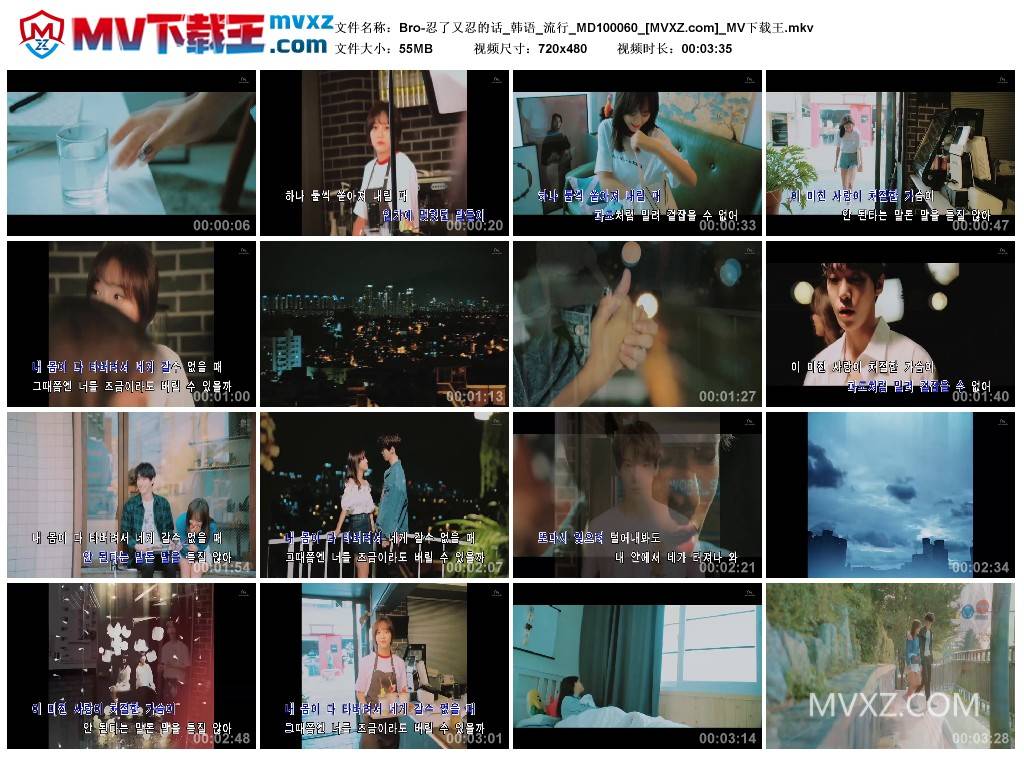 Bro-忍了又忍的话_韩语_流行_MD100060